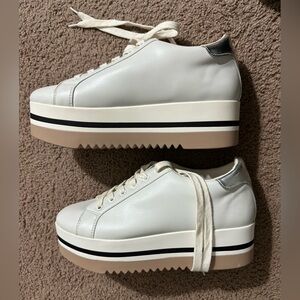 Steve Madden White Sneakers platform
